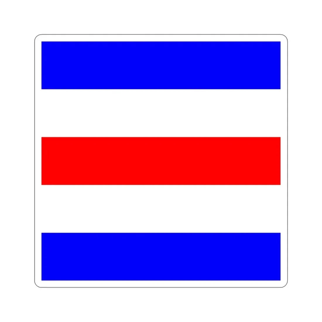 ICS Charlie (International Code of Signals) STICKER Vinyl Die-Cut Decal - The Sticker Space