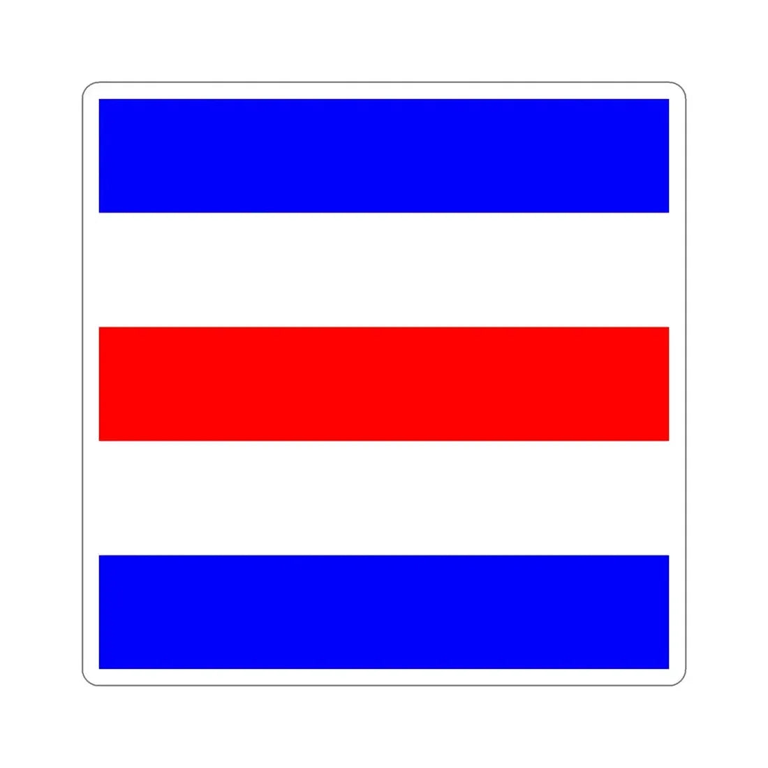ICS Charlie (International Code of Signals) STICKER Vinyl Die-Cut Decal - The Sticker Space