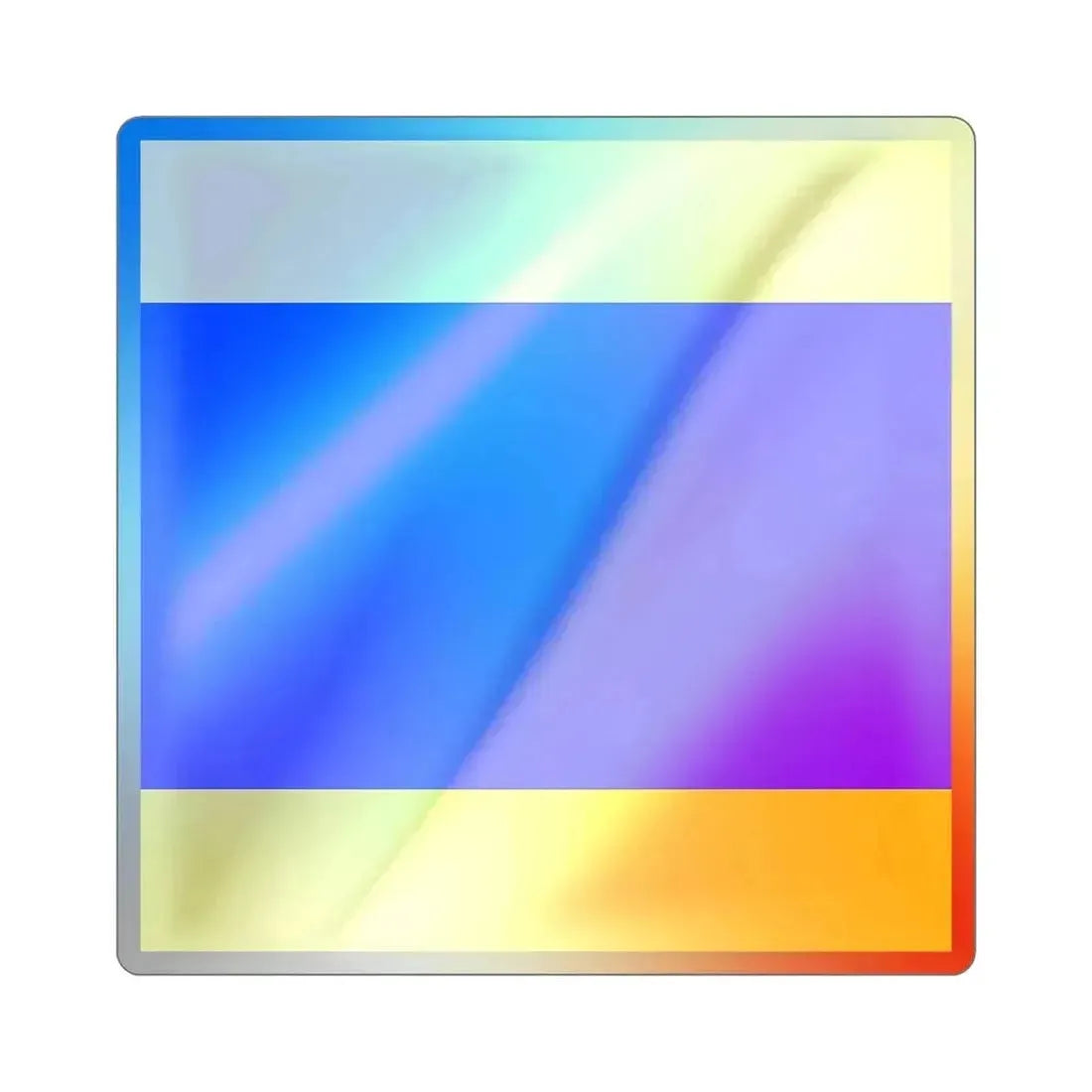ICS Delta (International Code of Signals) Holographic STICKER Die-Cut Vinyl Decal 3 Inch - The Sticker Space