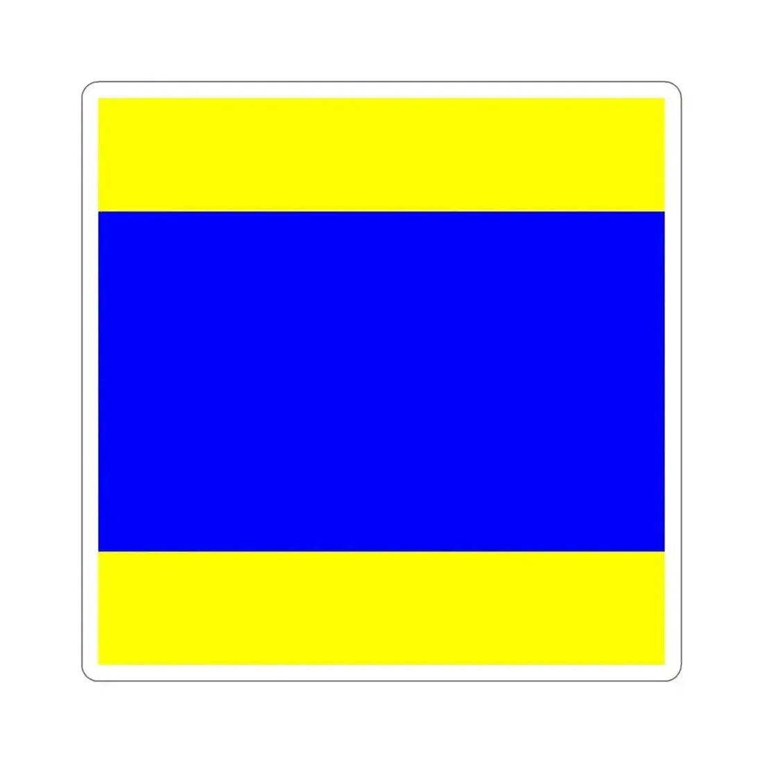 ICS Delta (International Code of Signals) STICKER Vinyl Die-Cut Decal 2 Inch - The Sticker Space