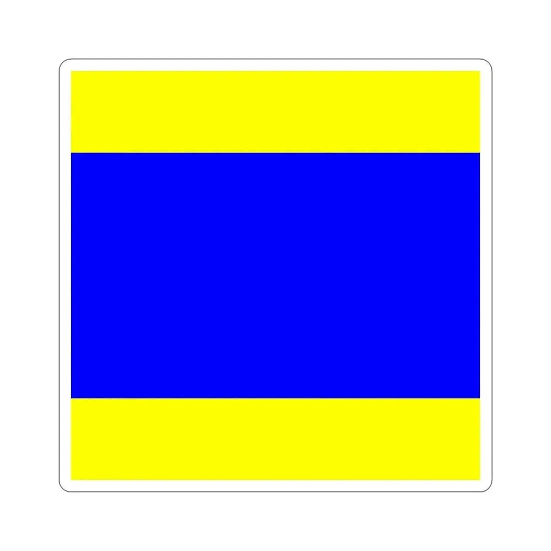 ICS Delta (International Code of Signals) STICKER Vinyl Die-Cut Decal 2 Inch - The Sticker Space