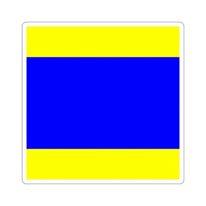 ICS Delta (International Code of Signals) STICKER Vinyl Die-Cut Decal 2 Inch - The Sticker Space
