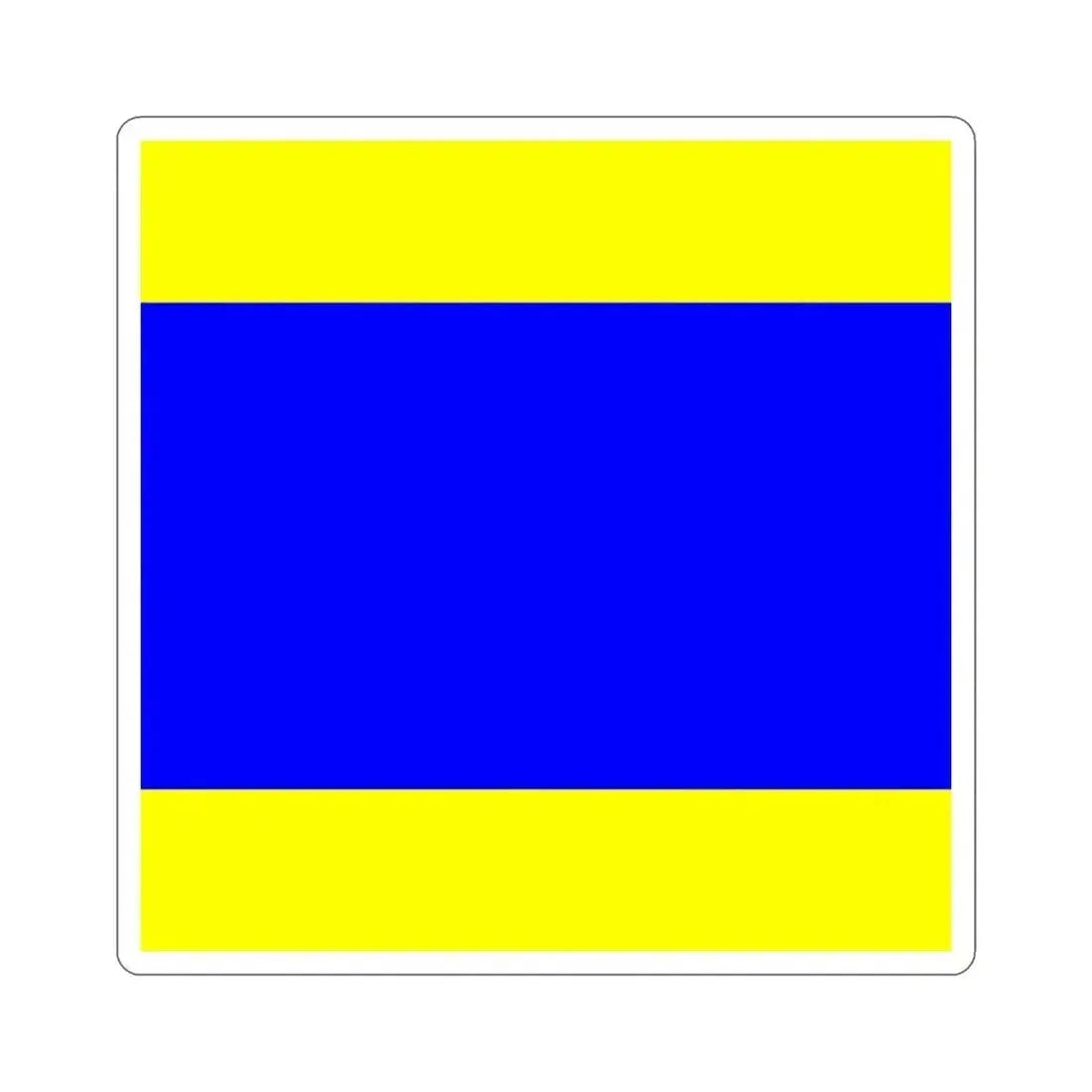 ICS Delta (International Code of Signals) STICKER Vinyl Die-Cut Decal 3 Inch - The Sticker Space