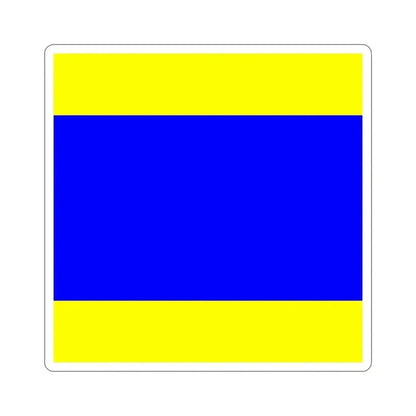 ICS Delta (International Code of Signals) STICKER Vinyl Die-Cut Decal 3 Inch - The Sticker Space