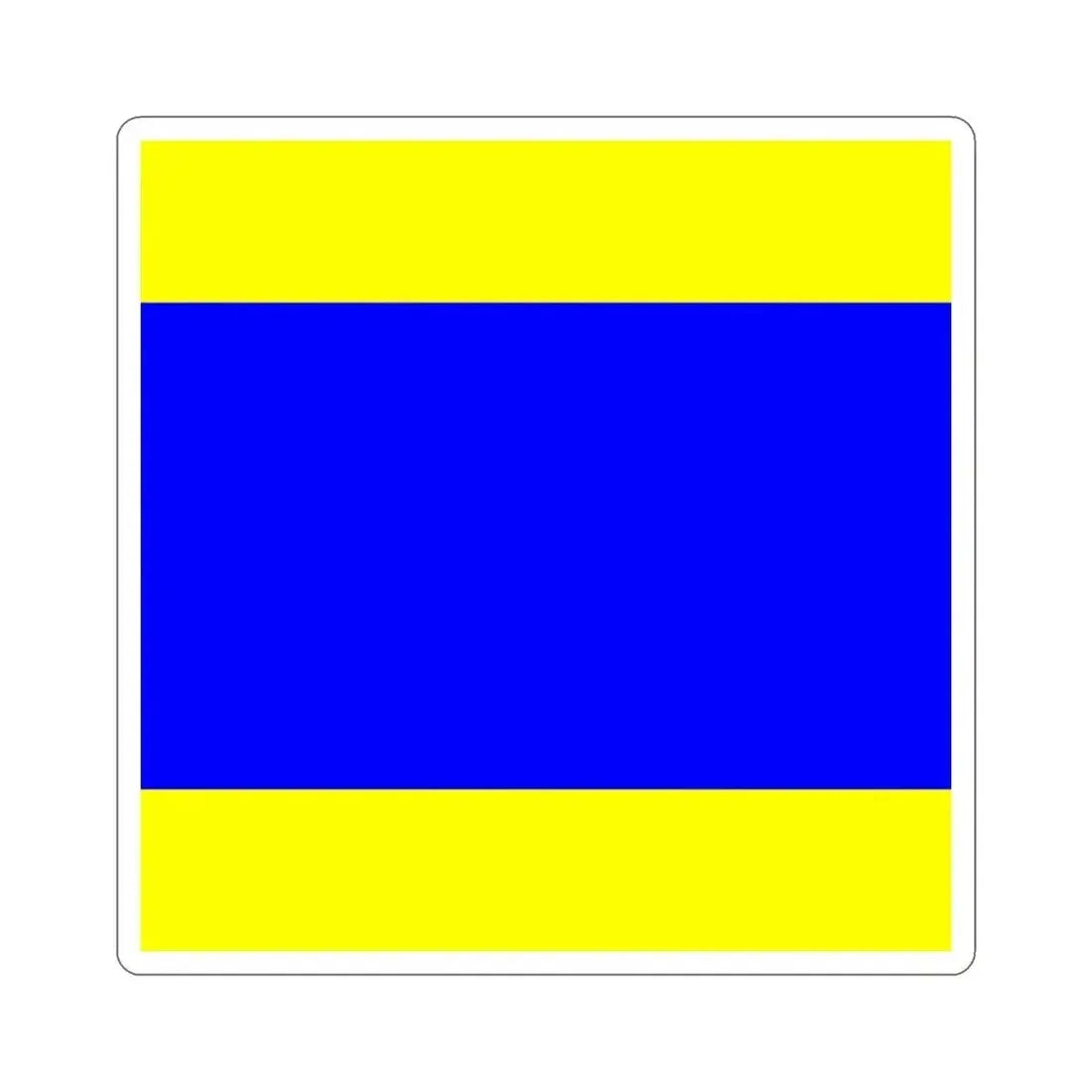 ICS Delta (International Code of Signals) STICKER Vinyl Die-Cut Decal 3 Inch - The Sticker Space