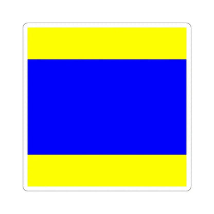 ICS Delta (International Code of Signals) STICKER Vinyl Die-Cut Decal 3 Inch - The Sticker Space