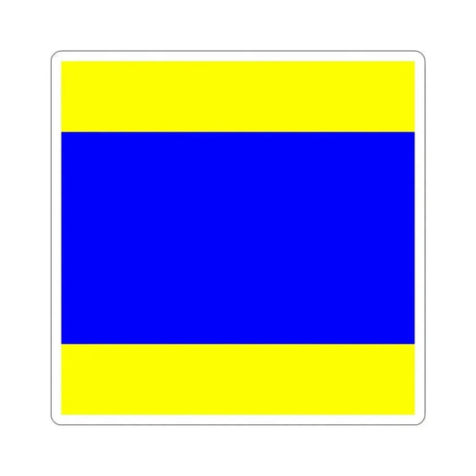 ICS Delta (International Code of Signals) STICKER Vinyl Die-Cut Decal 3 Inch - The Sticker Space