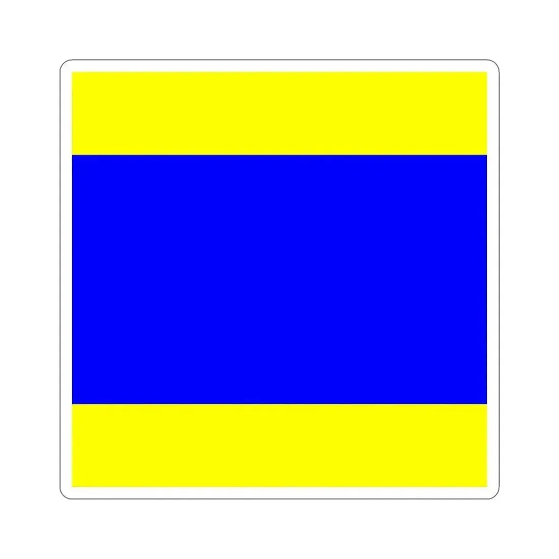 ICS Delta (International Code of Signals) STICKER Vinyl Die-Cut Decal 4 Inch - The Sticker Space