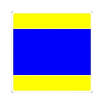 ICS Delta (International Code of Signals) STICKER Vinyl Die-Cut Decal 4 Inch - The Sticker Space