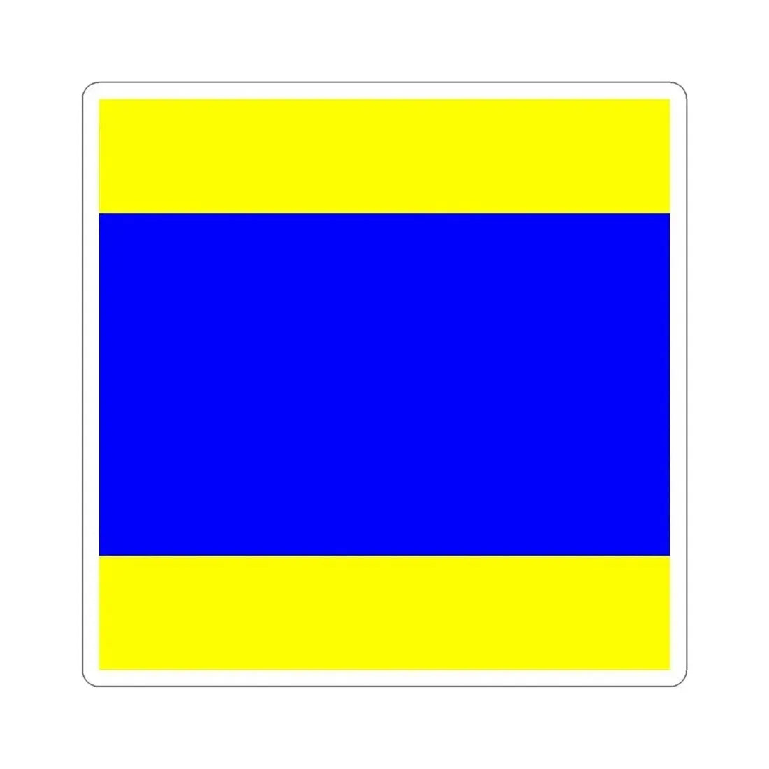 ICS Delta (International Code of Signals) STICKER Vinyl Die-Cut Decal 4 Inch - The Sticker Space