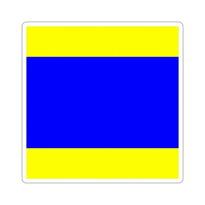 ICS Delta (International Code of Signals) STICKER Vinyl Die-Cut Decal 4 Inch - The Sticker Space