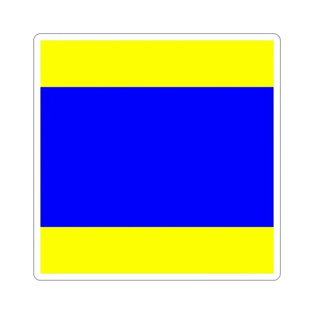 ICS Delta (International Code of Signals) STICKER Vinyl Die-Cut Decal - The Sticker Space