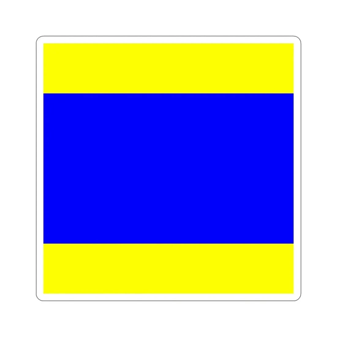 ICS Delta (International Code of Signals) STICKER Vinyl Die-Cut Decal - The Sticker Space