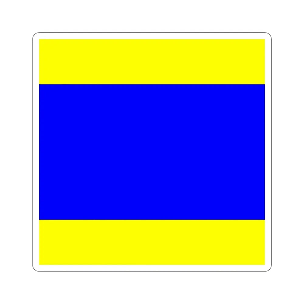 ICS Delta (International Code of Signals) STICKER Vinyl Die-Cut Decal - The Sticker Space