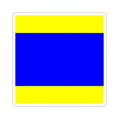 ICS Delta (International Code of Signals) STICKER Vinyl Die-Cut Decal - The Sticker Space
