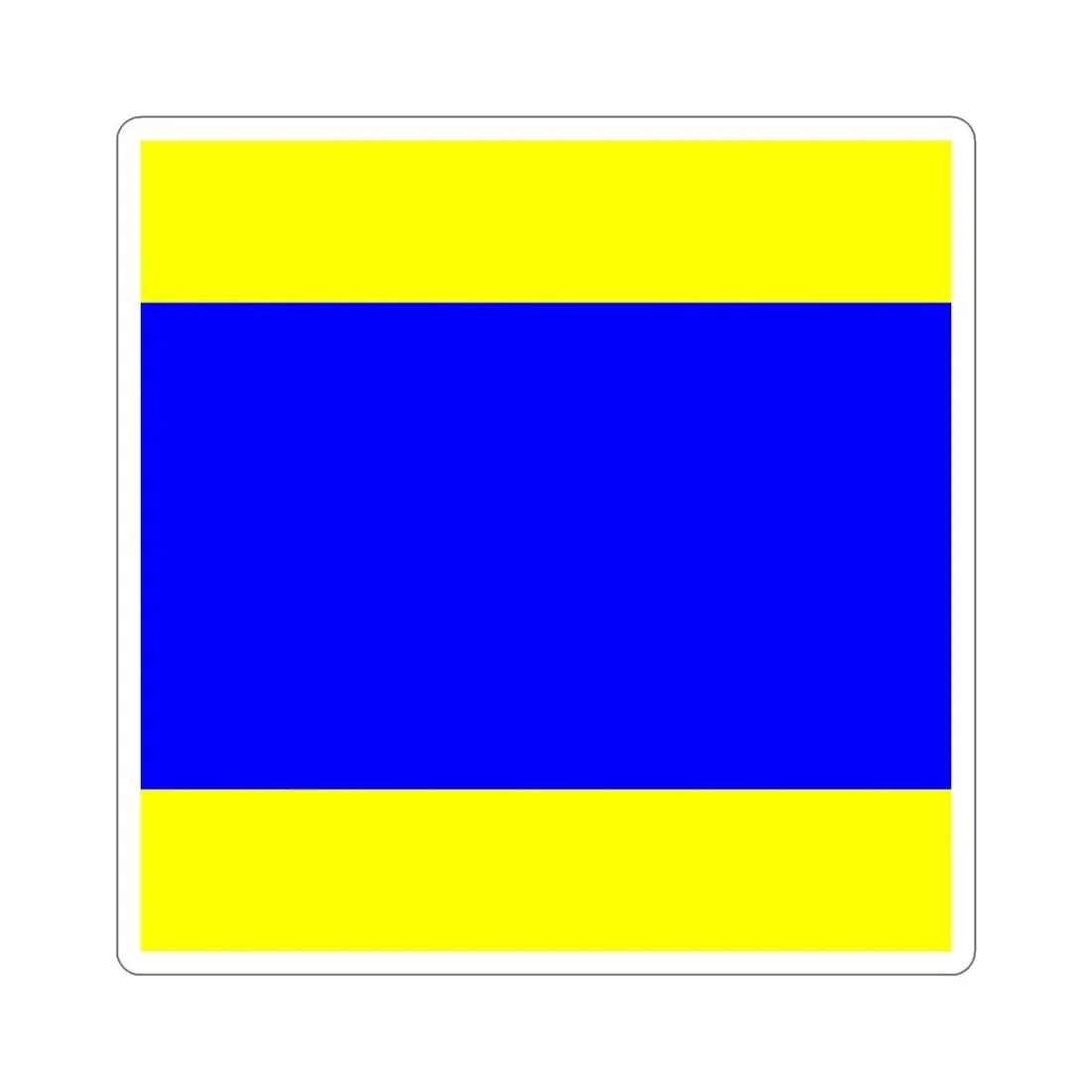 ICS Delta (International Code of Signals) STICKER Vinyl Die-Cut Decal - The Sticker Space