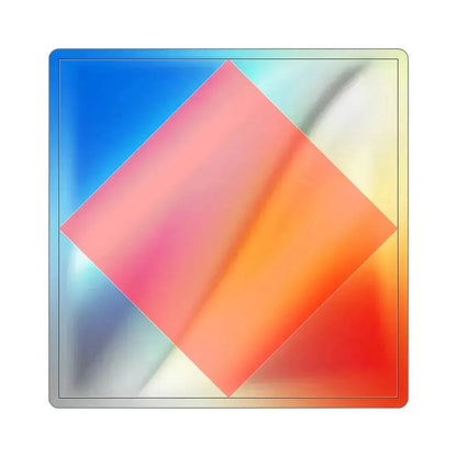 ICS Foxtrot (International Code of Signals) Holographic STICKER Die-Cut Vinyl Decal 4 Inch - The Sticker Space