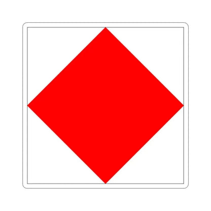 ICS Foxtrot (International Code of Signals) STICKER Vinyl Die-Cut Decal 2 Inch - The Sticker Space