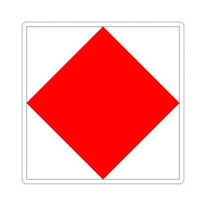 ICS Foxtrot (International Code of Signals) STICKER Vinyl Die-Cut Decal 3 Inch - The Sticker Space