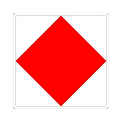 ICS Foxtrot (International Code of Signals) STICKER Vinyl Die-Cut Decal 3 Inch - The Sticker Space