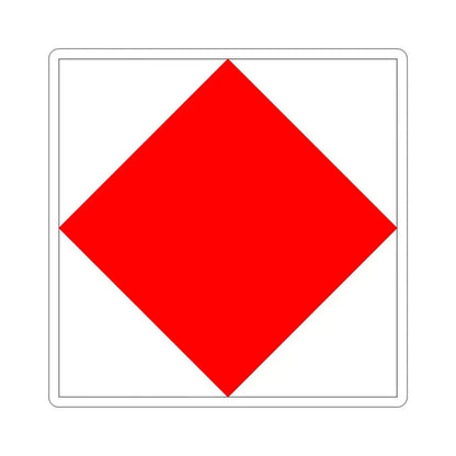 ICS Foxtrot (International Code of Signals) STICKER Vinyl Die-Cut Decal 5 Inch - The Sticker Space