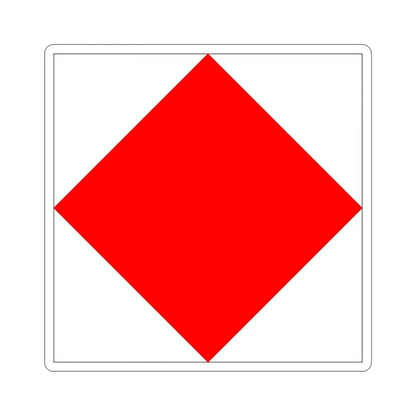 ICS Foxtrot (International Code of Signals) STICKER Vinyl Die-Cut Decal 5 Inch - The Sticker Space