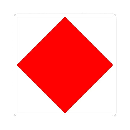 ICS Foxtrot (International Code of Signals) STICKER Vinyl Die-Cut Decal 6 Inch - The Sticker Space