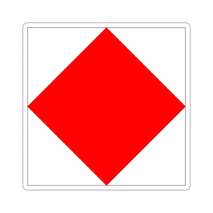 ICS Foxtrot (International Code of Signals) STICKER Vinyl Die-Cut Decal 6 Inch - The Sticker Space