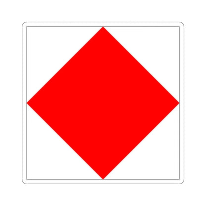 ICS Foxtrot (International Code of Signals) STICKER Vinyl Die-Cut Decal - The Sticker Space