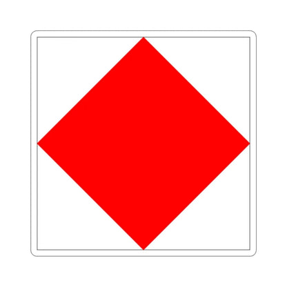 ICS Foxtrot (International Code of Signals) STICKER Vinyl Die-Cut Decal - The Sticker Space
