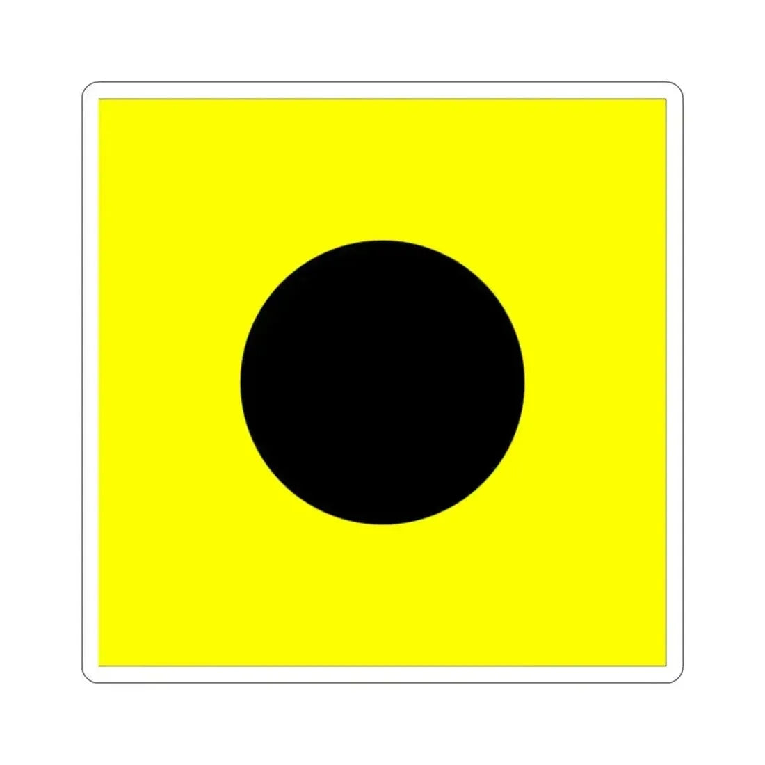 ICS India (International Code of Signals) STICKER Vinyl Die-Cut Decal 2 Inch - The Sticker Space