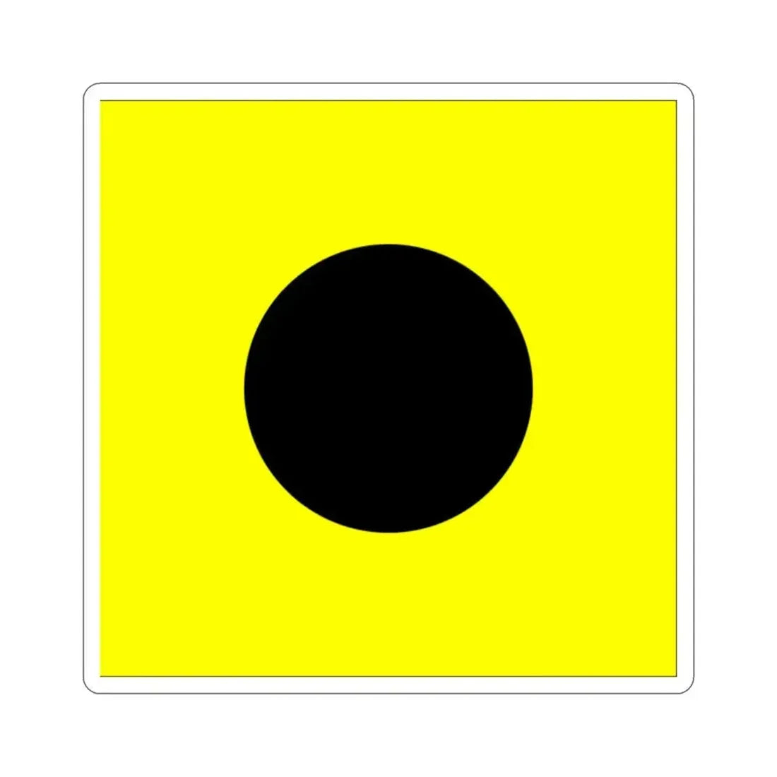 ICS India (International Code of Signals) STICKER Vinyl Die-Cut Decal 2 Inch - The Sticker Space