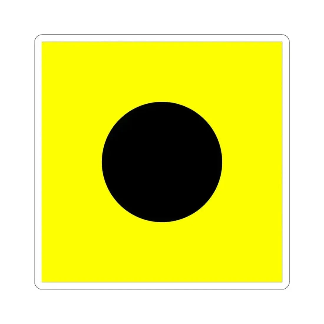 ICS India (International Code of Signals) STICKER Vinyl Die-Cut Decal 3 Inch - The Sticker Space