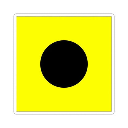 ICS India (International Code of Signals) STICKER Vinyl Die-Cut Decal 3 Inch - The Sticker Space