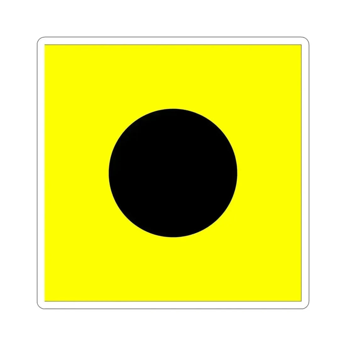 ICS India (International Code of Signals) STICKER Vinyl Die-Cut Decal 4 Inch - The Sticker Space
