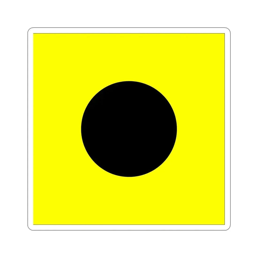 ICS India (International Code of Signals) STICKER Vinyl Die-Cut Decal 4 Inch - The Sticker Space