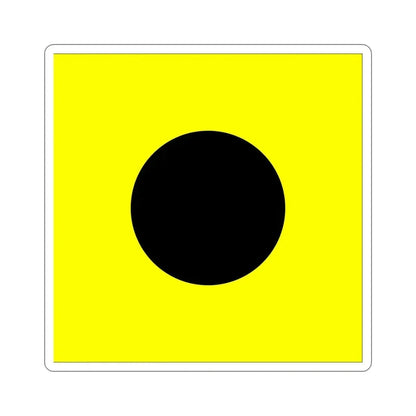 ICS India (International Code of Signals) STICKER Vinyl Die-Cut Decal 4 Inch - The Sticker Space
