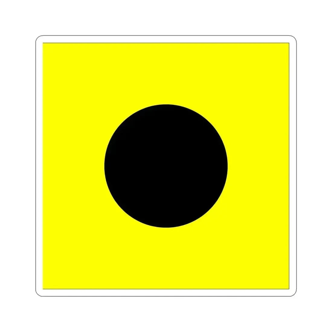 ICS India (International Code of Signals) STICKER Vinyl Die-Cut Decal 5 Inch - The Sticker Space
