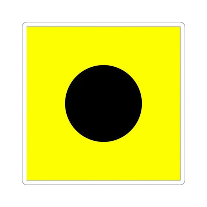 ICS India (International Code of Signals) STICKER Vinyl Die-Cut Decal 5 Inch - The Sticker Space