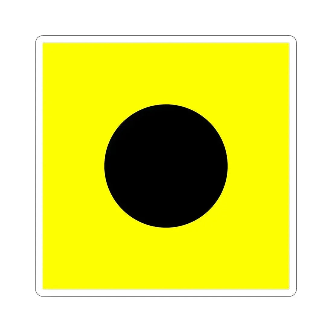 ICS India (International Code of Signals) STICKER Vinyl Die-Cut Decal 5 Inch - The Sticker Space
