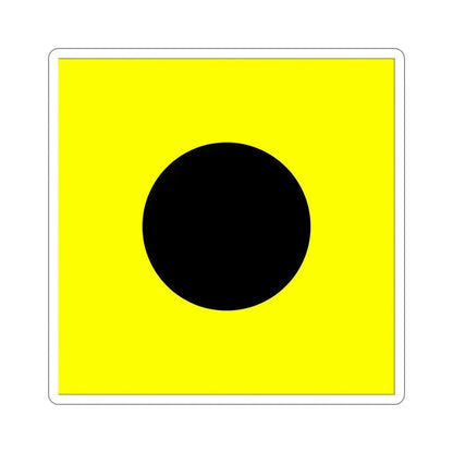 ICS India (International Code of Signals) STICKER Vinyl Die-Cut Decal 5 Inch - The Sticker Space