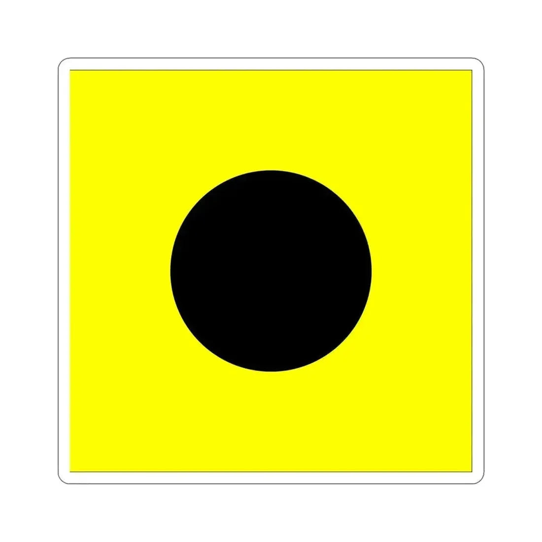 ICS India (International Code of Signals) STICKER Vinyl Die-Cut Decal 6 Inch - The Sticker Space