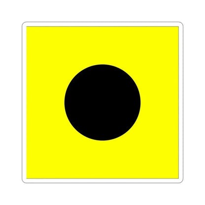 ICS India (International Code of Signals) STICKER Vinyl Die-Cut Decal 6 Inch - The Sticker Space