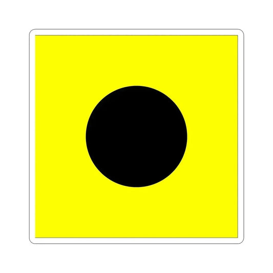 ICS India (International Code of Signals) STICKER Vinyl Die-Cut Decal 6 Inch - The Sticker Space
