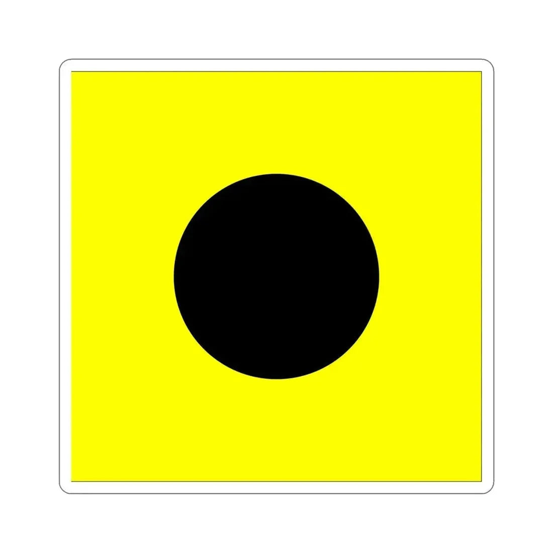 ICS India (International Code of Signals) STICKER Vinyl Die-Cut Decal 6 Inch - The Sticker Space