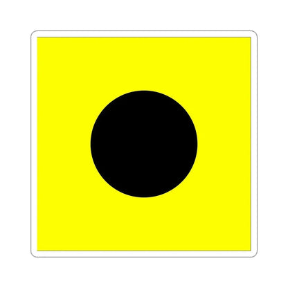 ICS India (International Code of Signals) STICKER Vinyl Die-Cut Decal 6 Inch - The Sticker Space