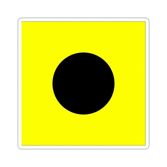 ICS India (International Code of Signals) STICKER Vinyl Die-Cut Decal 6 Inch - The Sticker Space