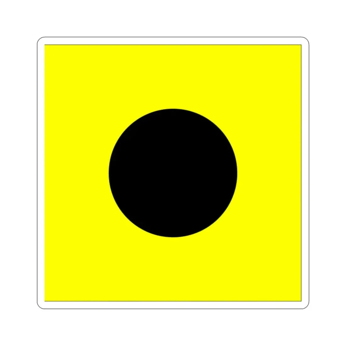 ICS India (International Code of Signals) STICKER Vinyl Die-Cut Decal - The Sticker Space