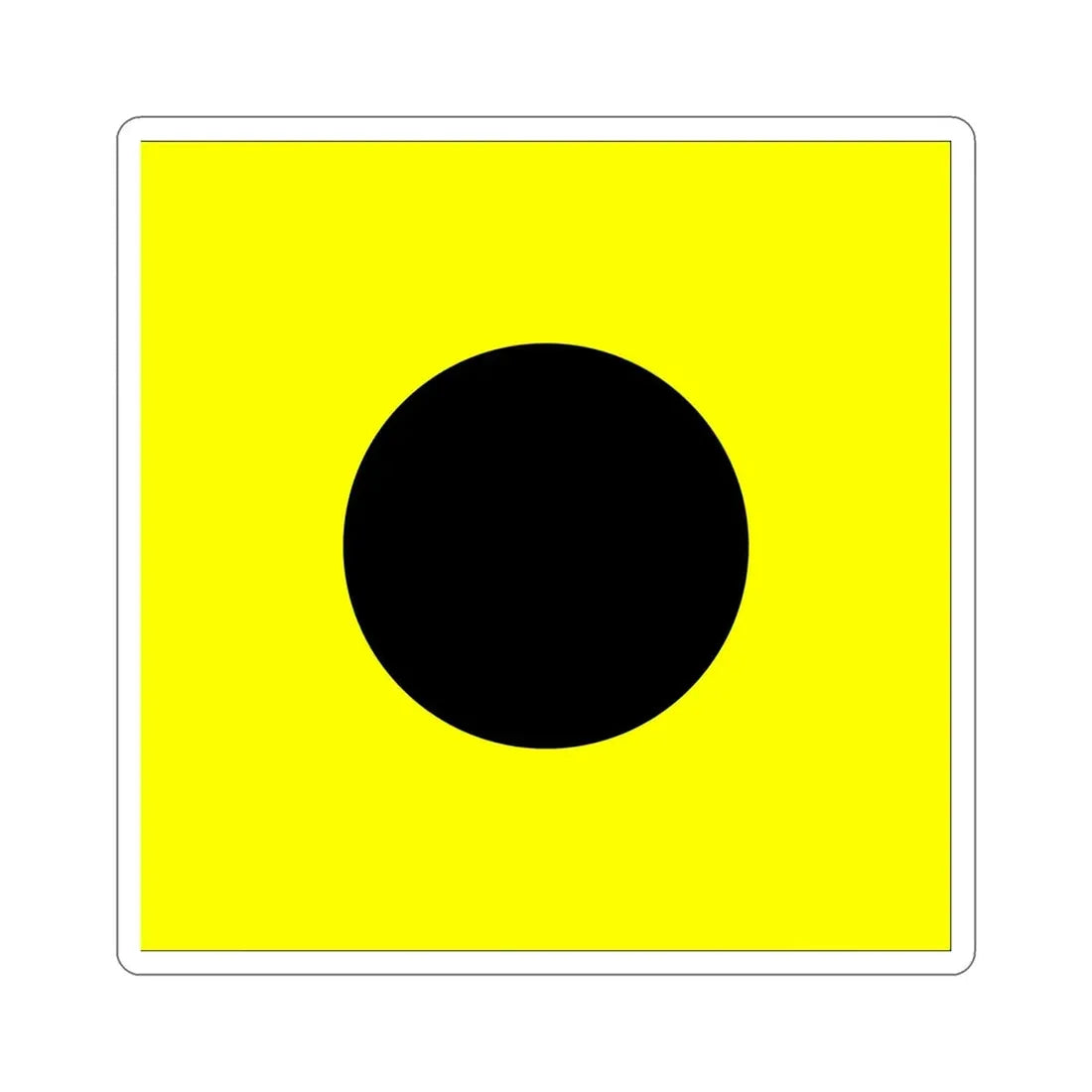 ICS India (International Code of Signals) STICKER Vinyl Die-Cut Decal - The Sticker Space