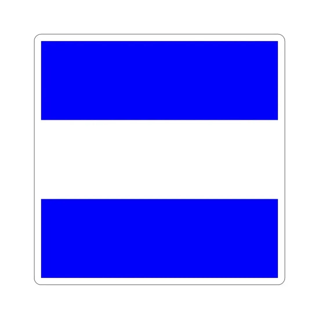 ICS Juliet (International Code of Signals) STICKER Vinyl Die-Cut Decal 2 Inch - The Sticker Space